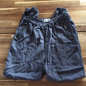 Abercrombie and Fitch jogger pants.